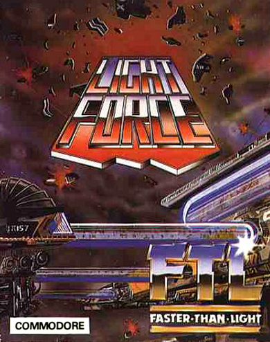 Lightforce box art for Commodore 64